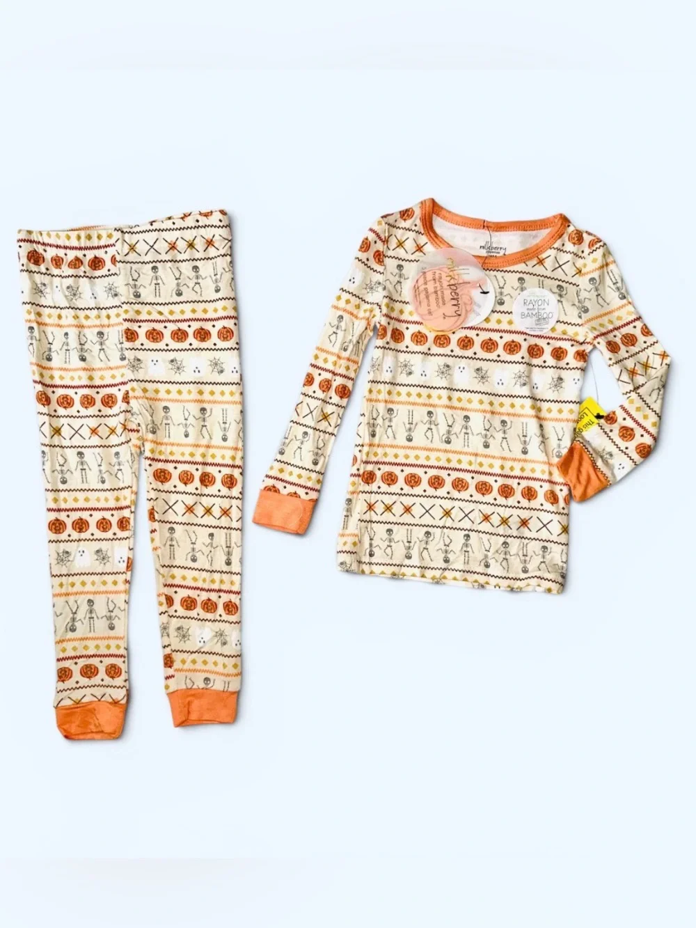 NWT Milkberry Bamboo Halloween Pj Set